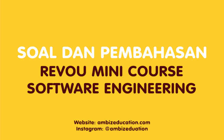 Jawaban RevoU Mini Course Certiﬁcation Test Software Engineering